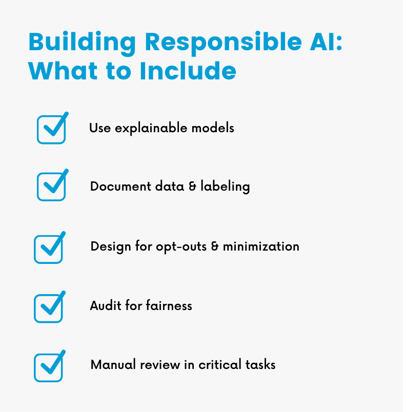 Building Responsible AI: What to Include