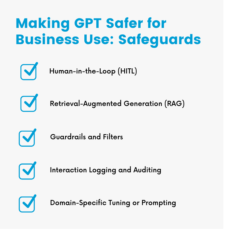 Safeguards for Safer GPT Use for Businesses